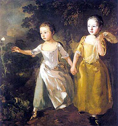 The Painters Daughters Chasing a Butterfly